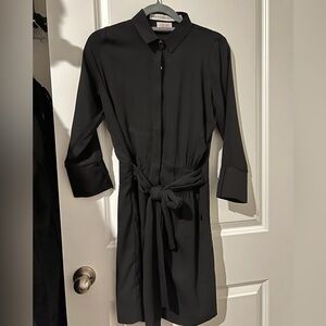 Gretchen Scott Breezy Blouson Chiffon Dress - Black Size XS